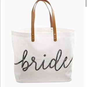 Mud Pie Bride Sequin Tote Bag